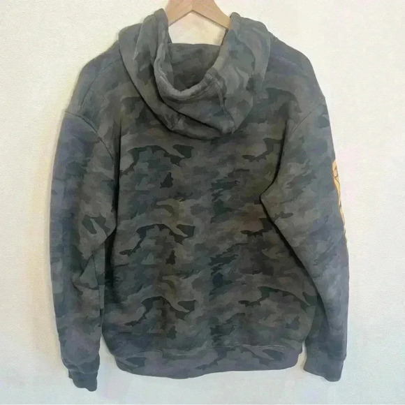 CAT Men’s Trademark Full Zip Camouflage Hoodie Size Large - Picture 3 of 14